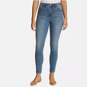 High Rise Skinny Jeans Festive Holiday